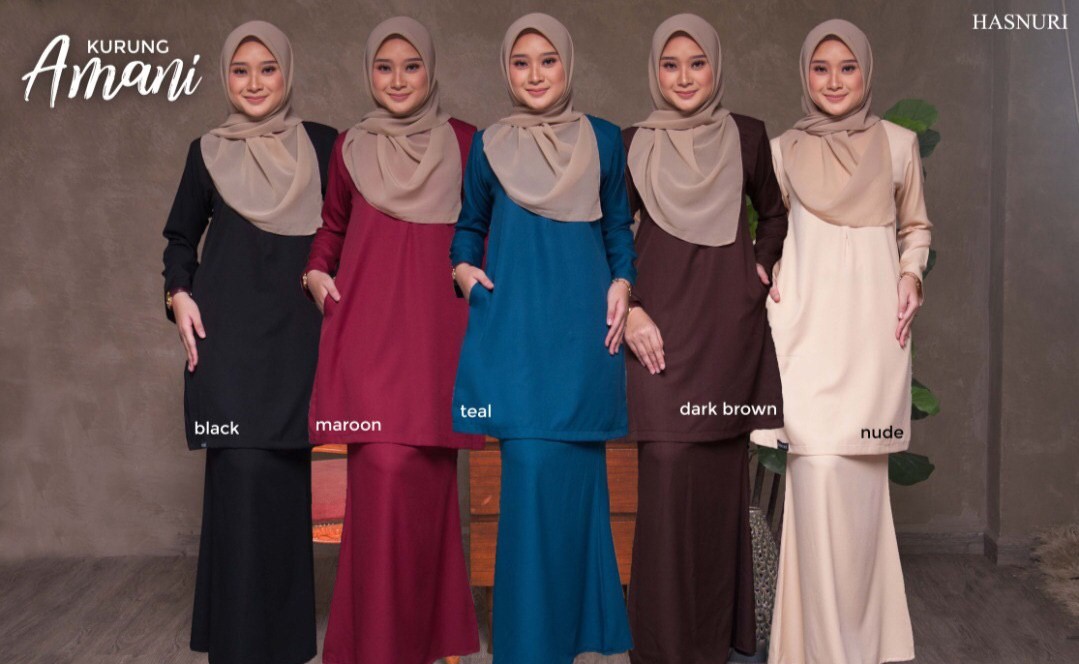 Kurung Amani - Black