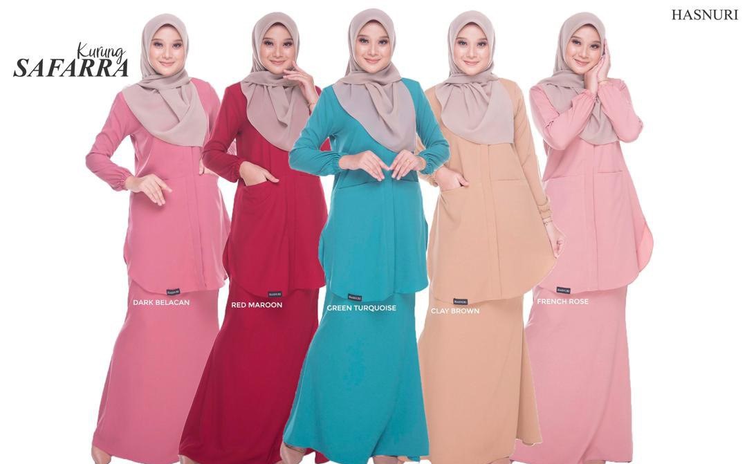 Kurung Safarra - Green Turqouise