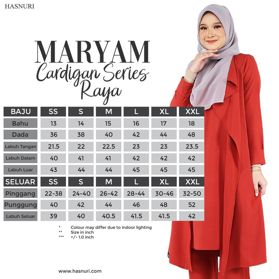 Maryam Cardigan Series - Dark Orange