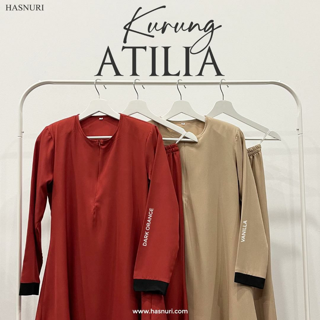 Kurung Atilia - Dark Orange