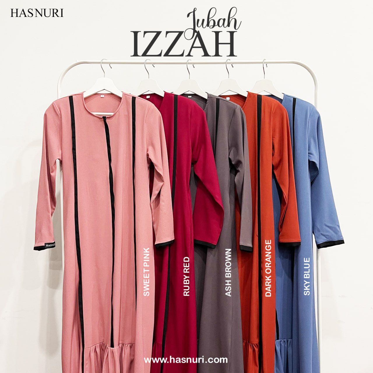 Jubah Izzah - Sweet Pink