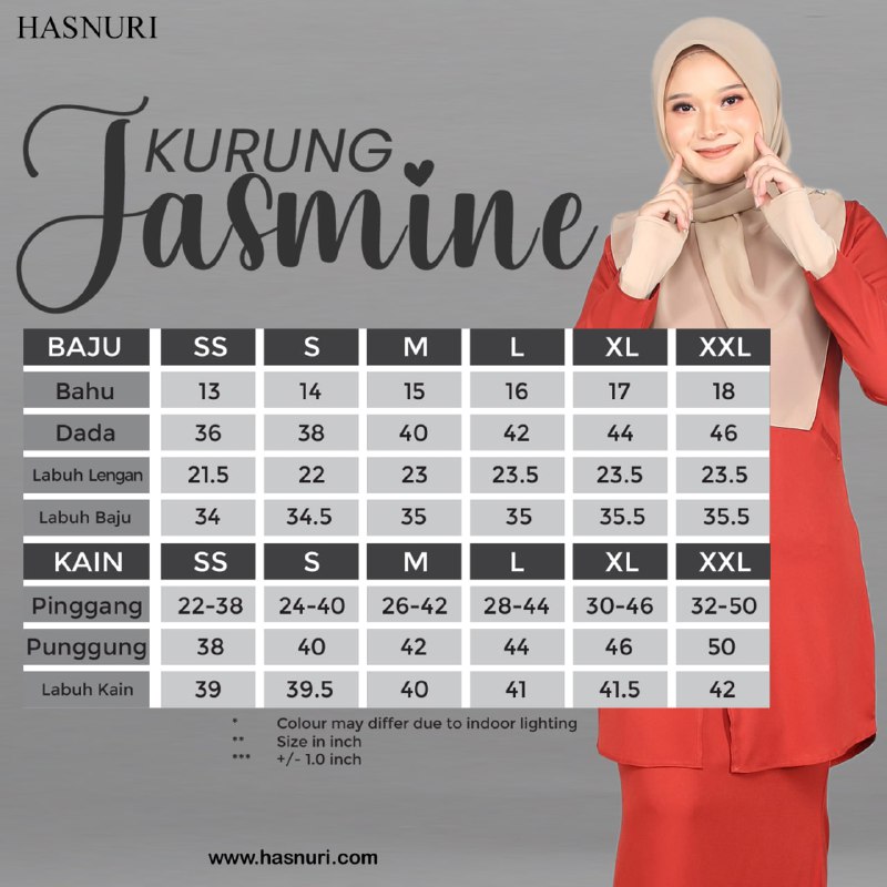 Kurung Jasmine - Vanilla