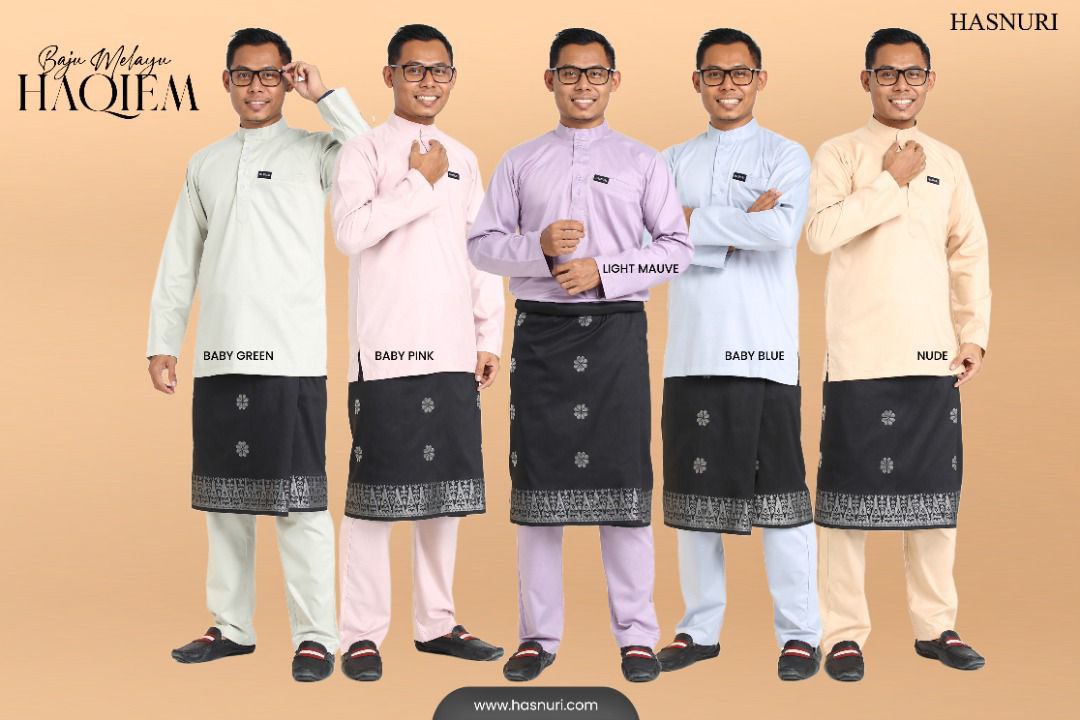 Baju Melayu Haqiem - Light Mauve