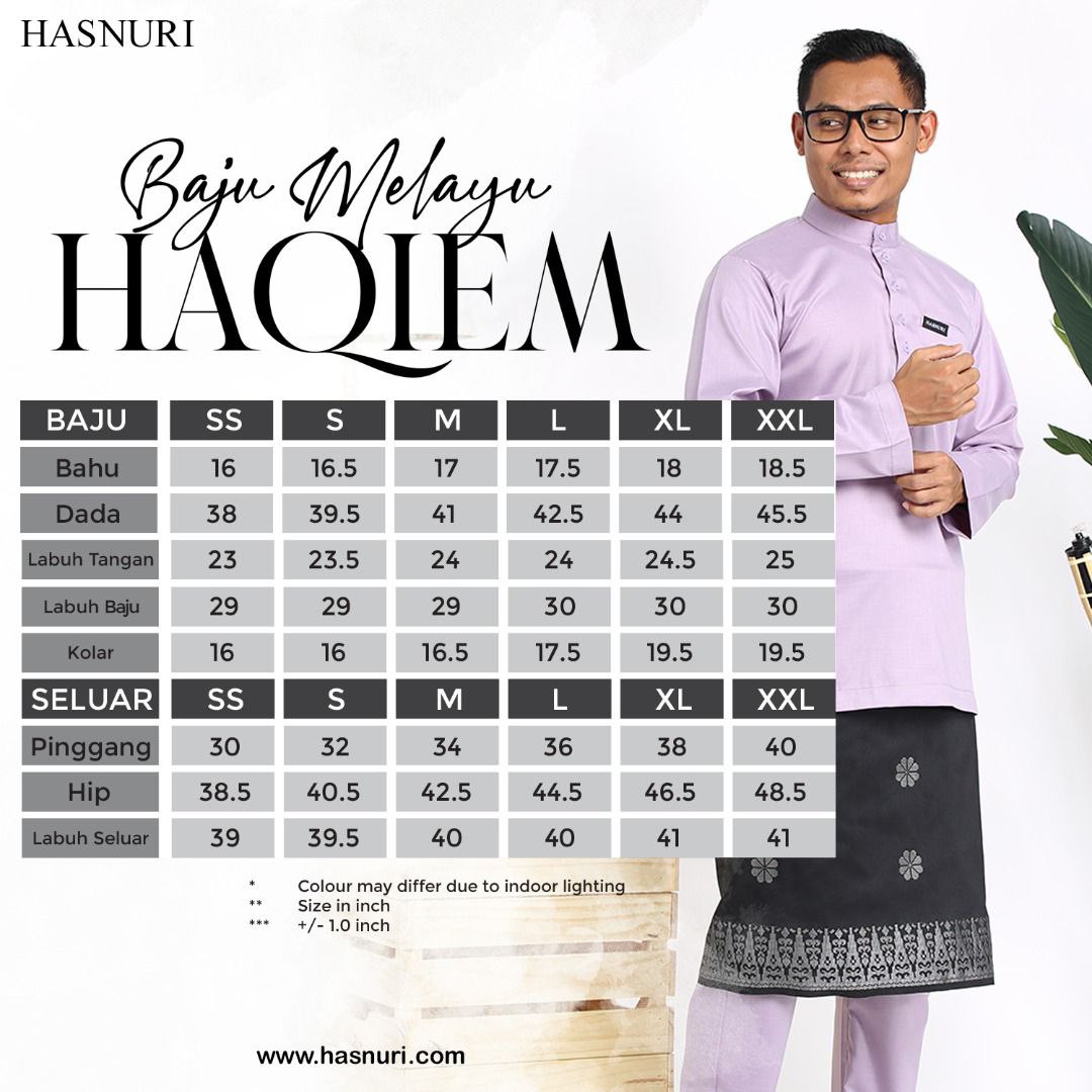 Baju Melayu Haqiem - Light Mauve