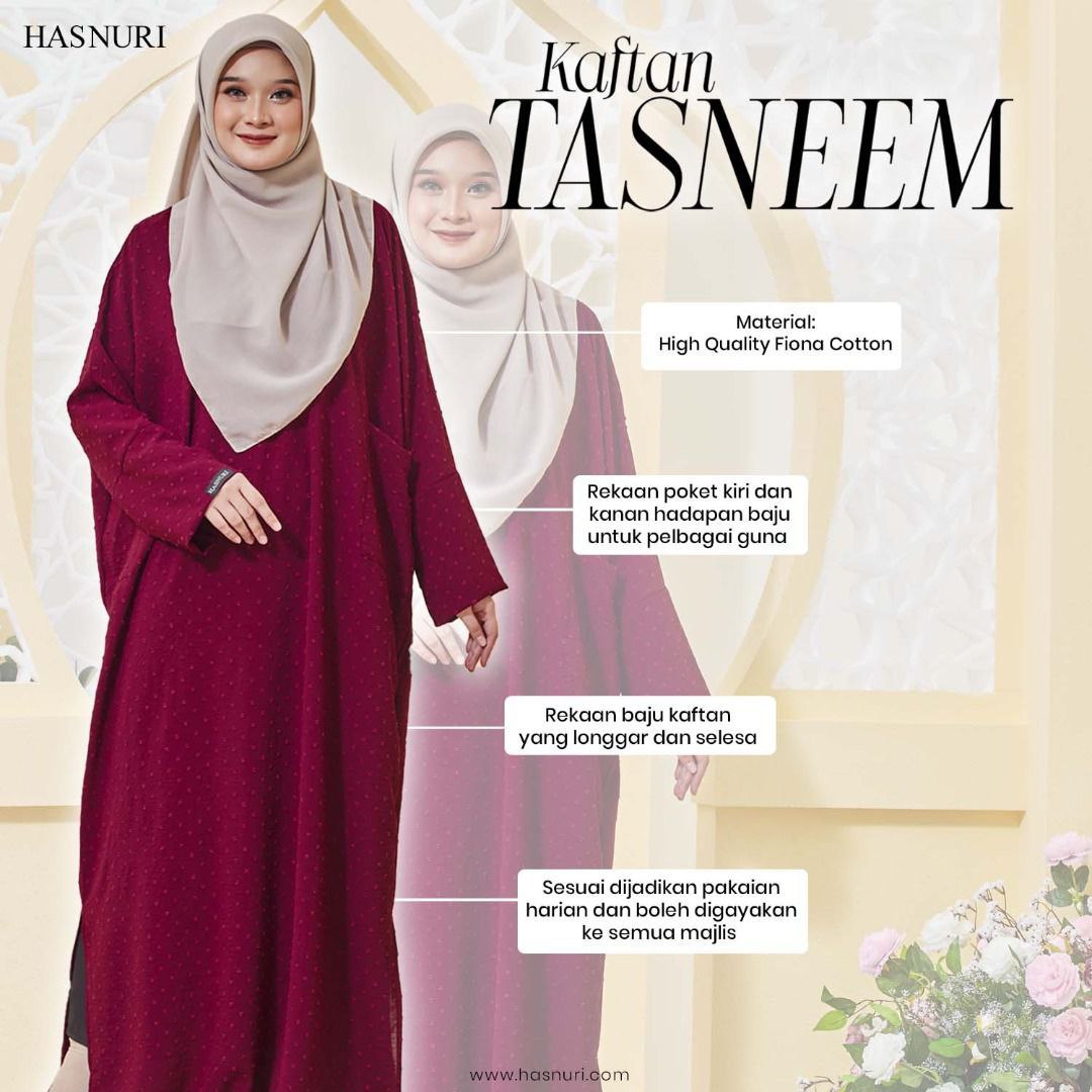 Kaftan Tasneem - White