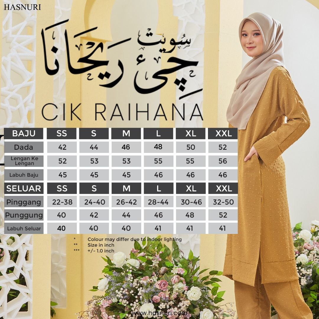 Suit Cik Raihana - Purple