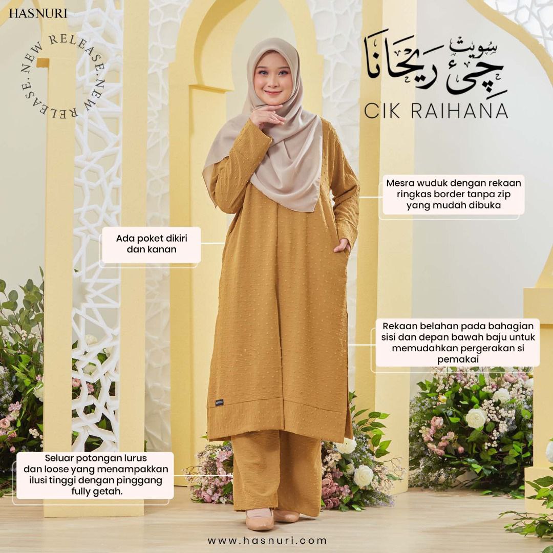 Suit Cik Raihana - Purple