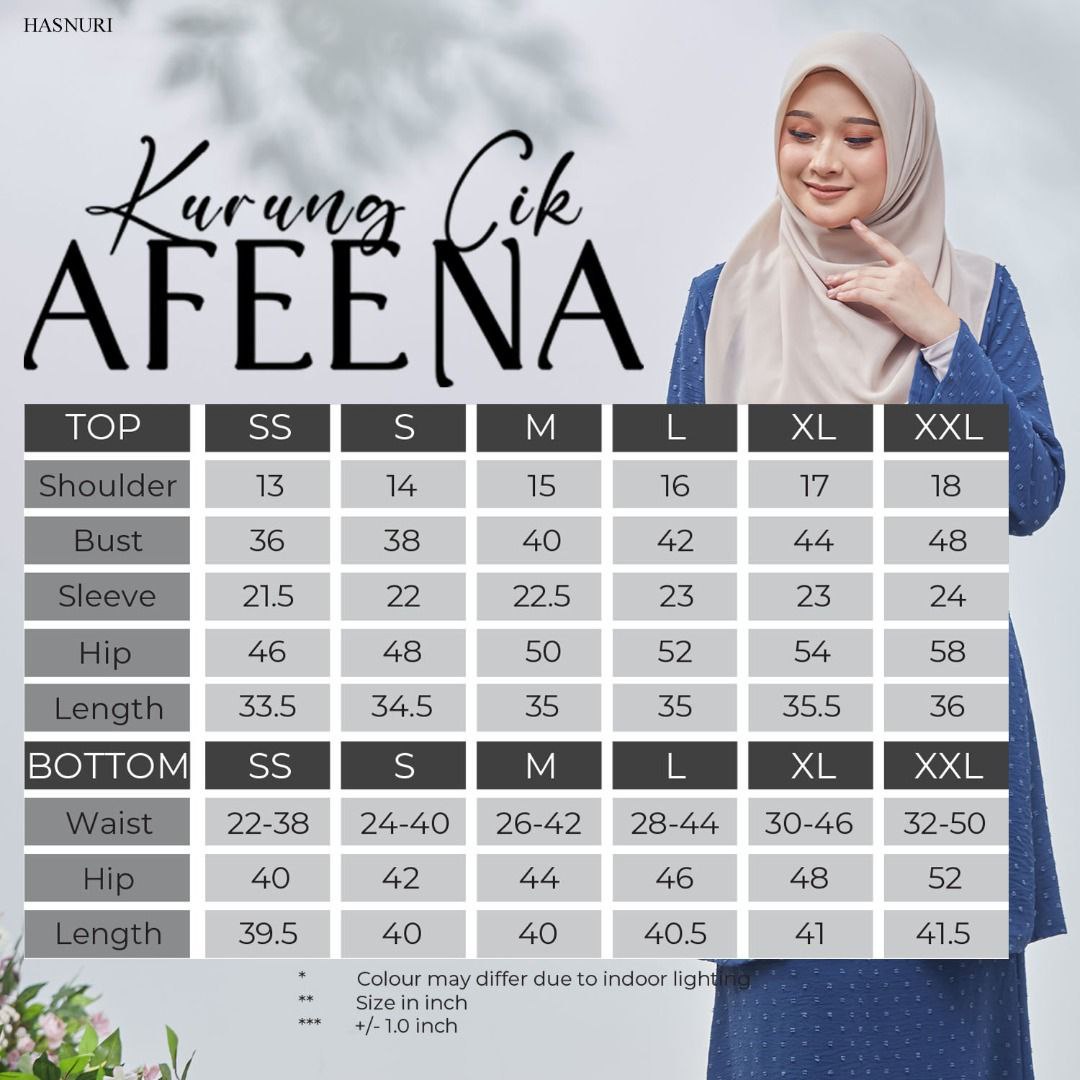 Kurung Cik Afeena - Lemon