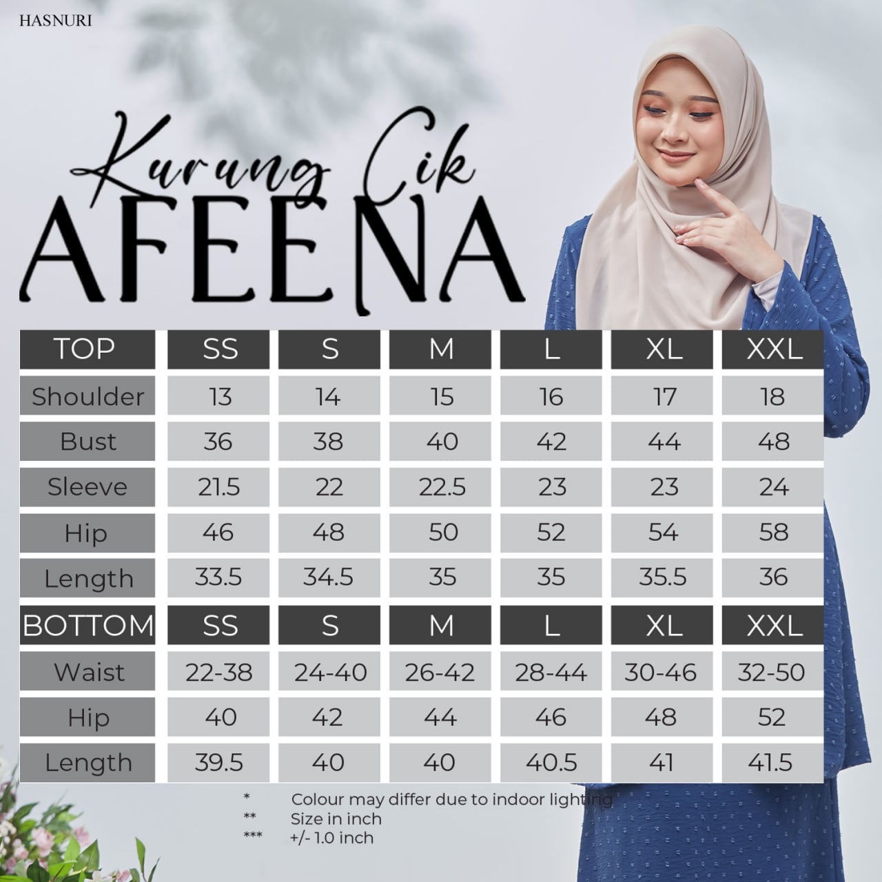 Kurung Cik Afeena - Purple