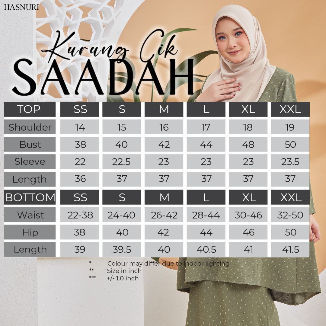 Kurung Cik Saadah - Dusty Orange