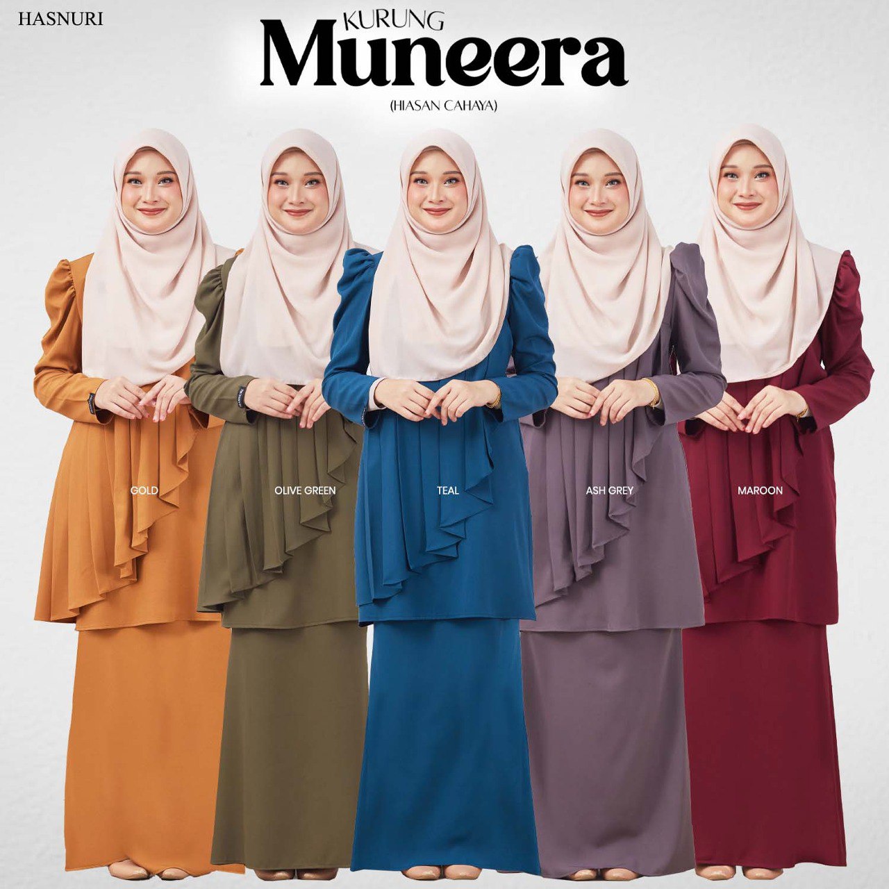Kurung Muneera - Gold