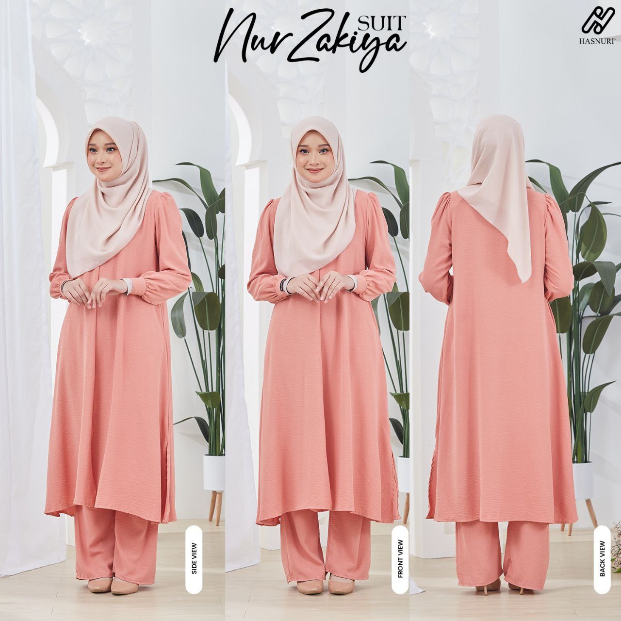 Suit Nur Zakiya - White