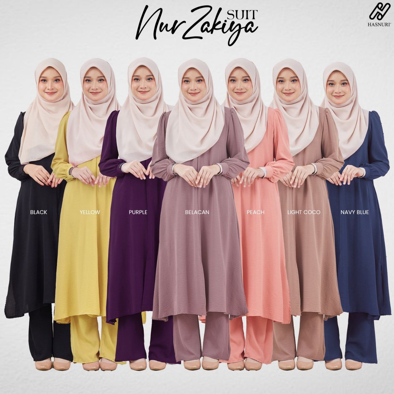 Suit Nur Zakiya - White