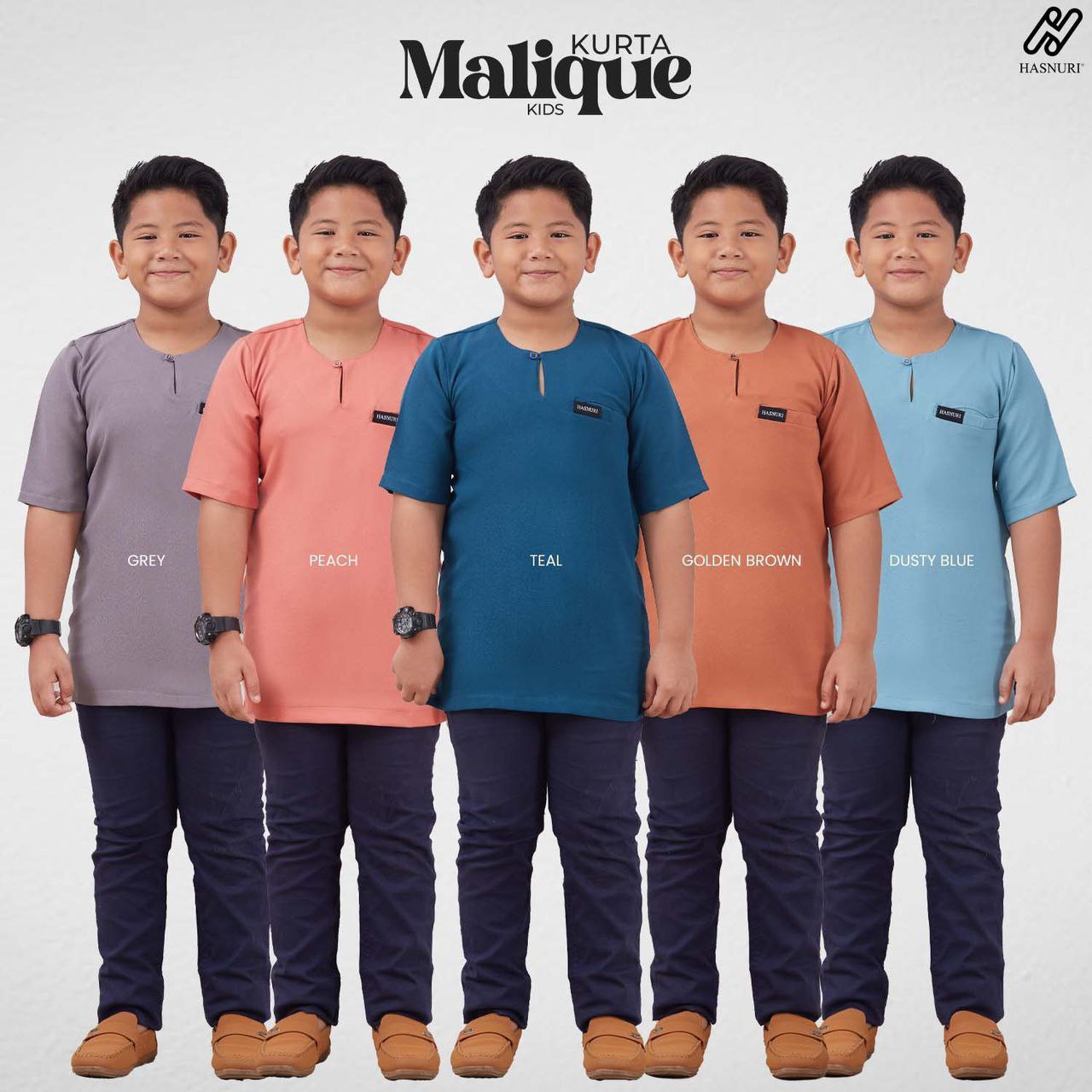 Kurta Malique Kids - Peach