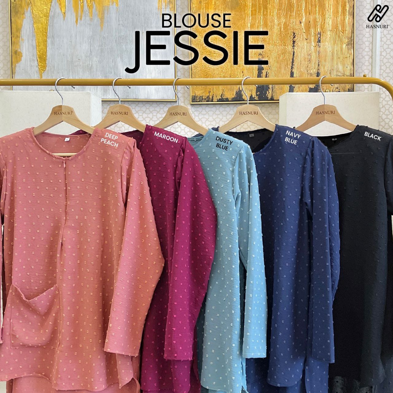 Blouse Jessie - Dusty Blue