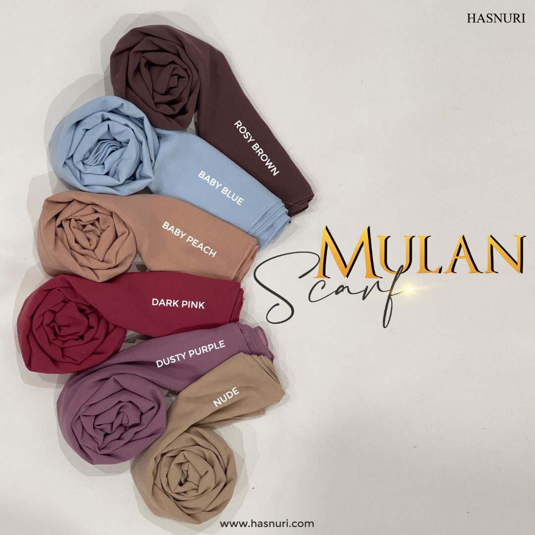 Scarf Mulan - Ash Rose
