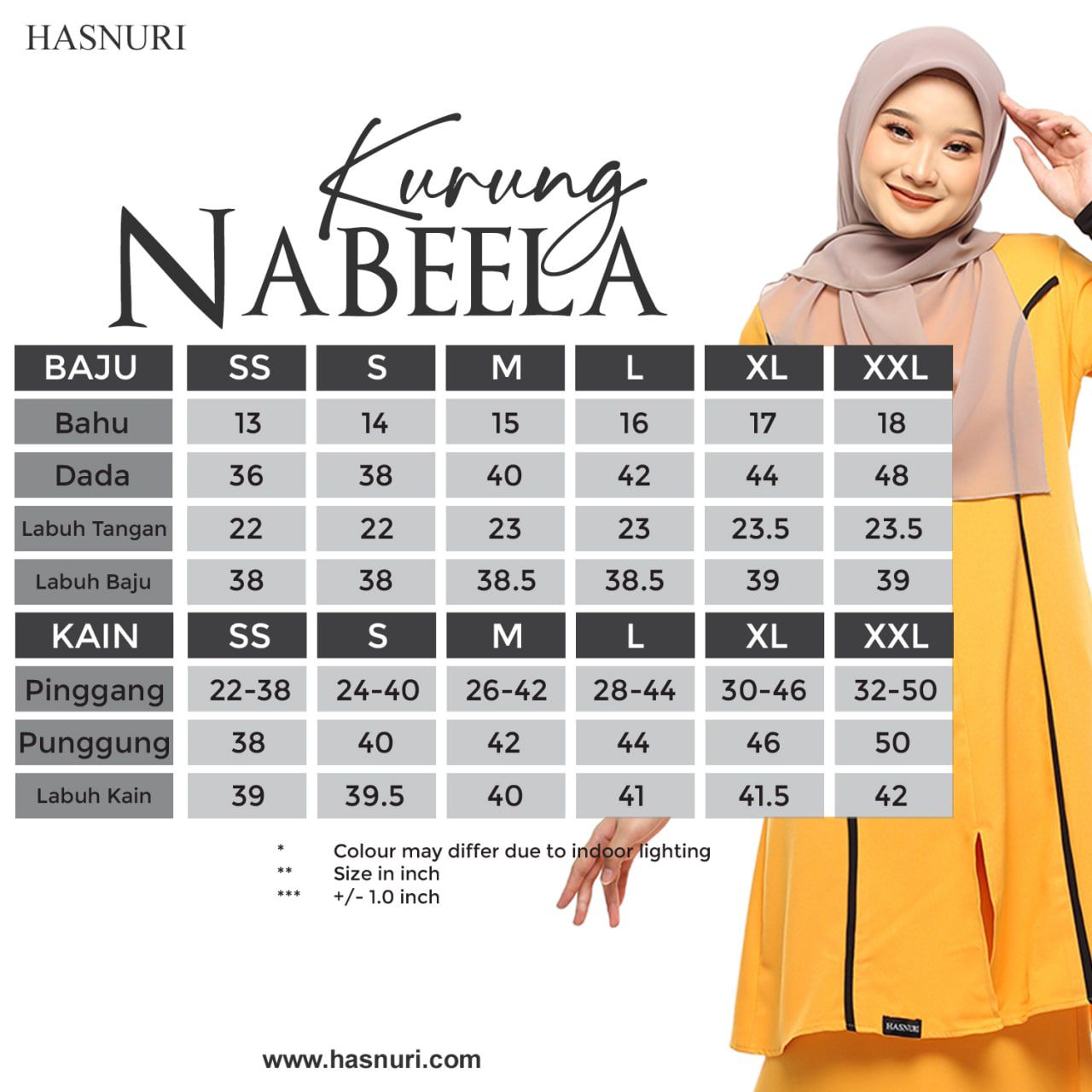 Kurung Nabeela - Honey Mustard