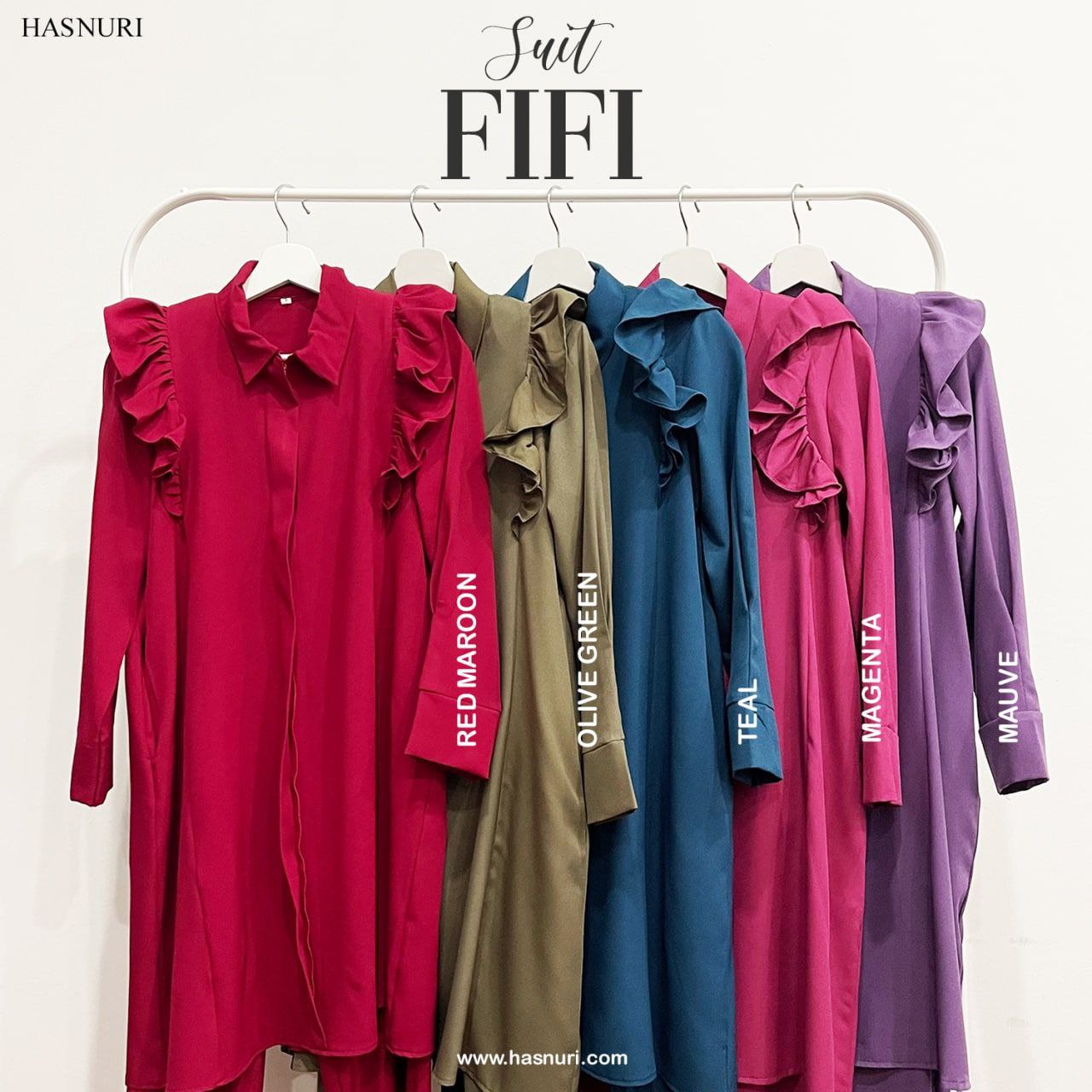Suit Fifi - Red Maroon