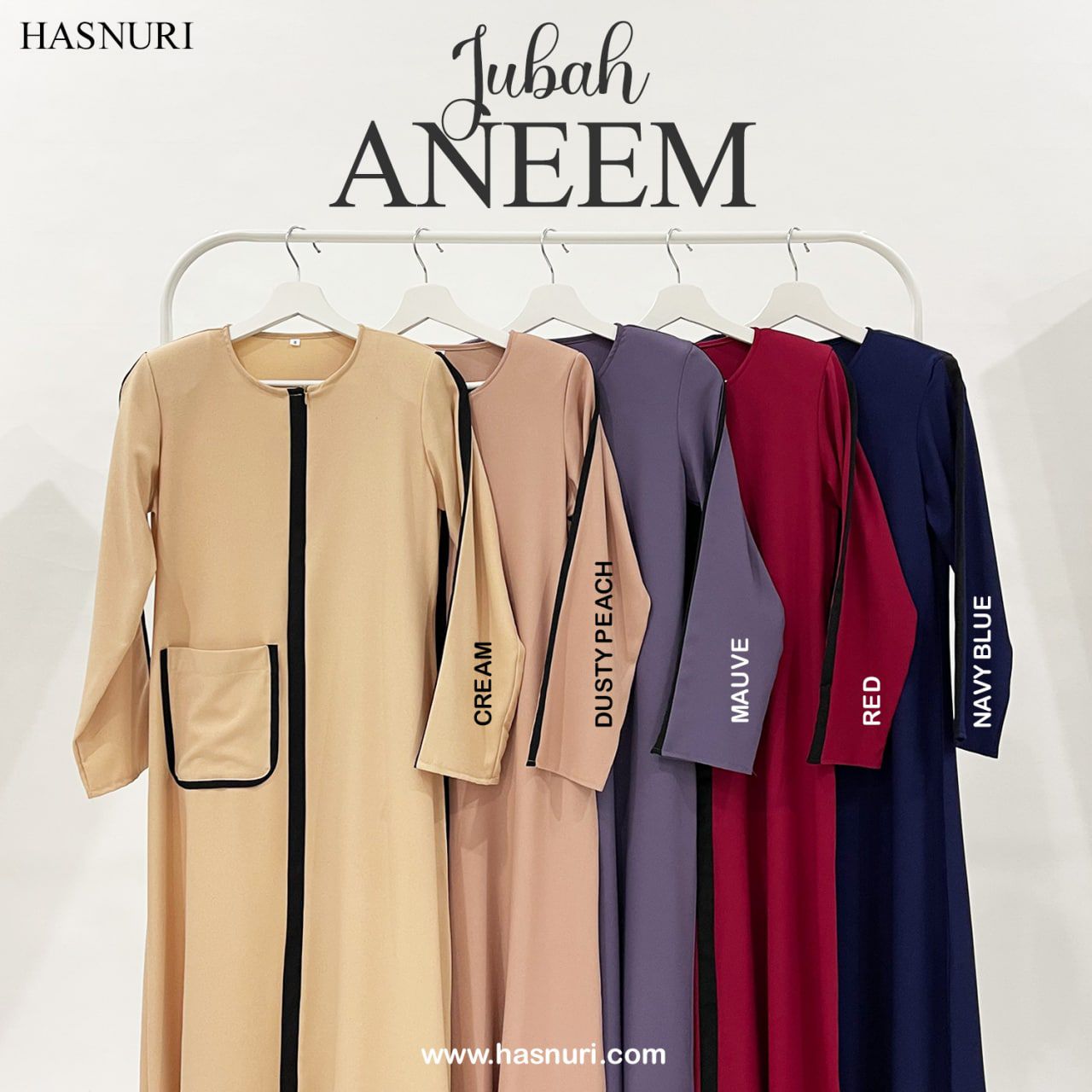 Jubah Aneem - Dusty Peach