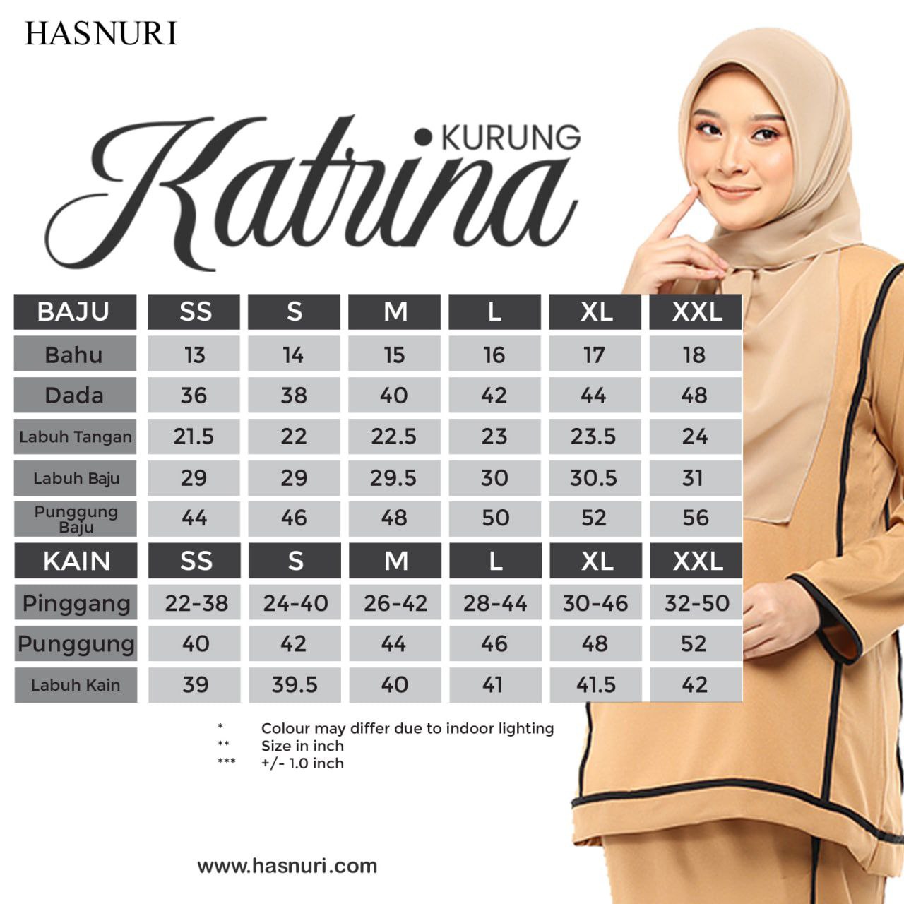 Kurung Katrina - Mustard
