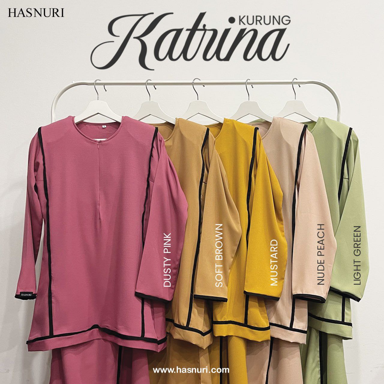 Kurung Katrina - Mustard