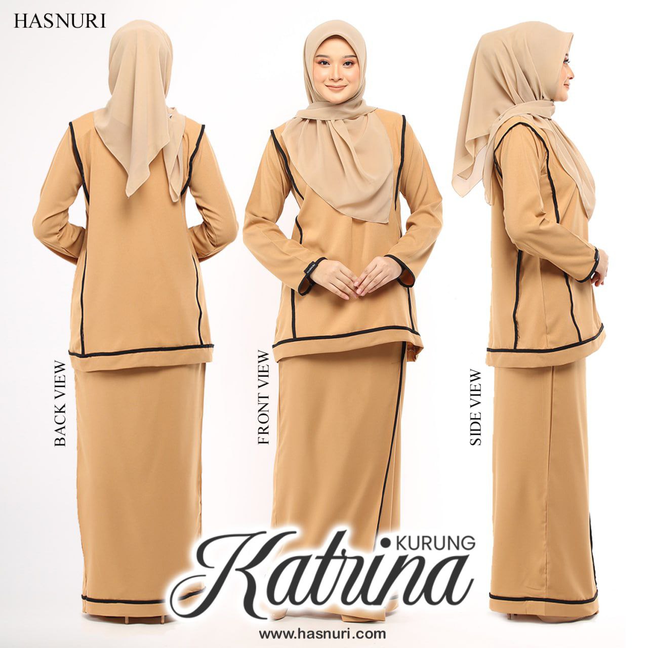 Kurung Katrina - Mustard