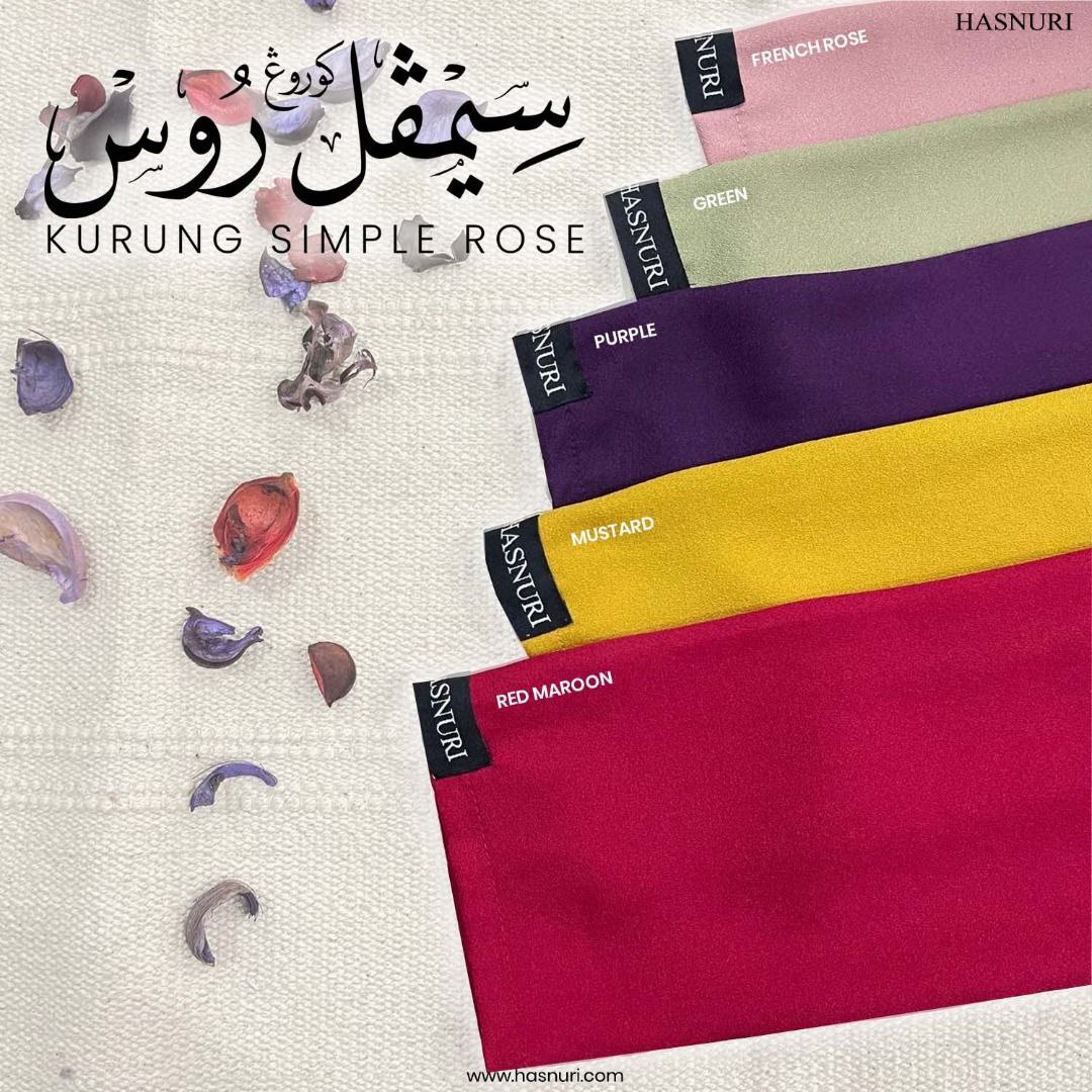 Kurung Simple Rose Kids - Purple