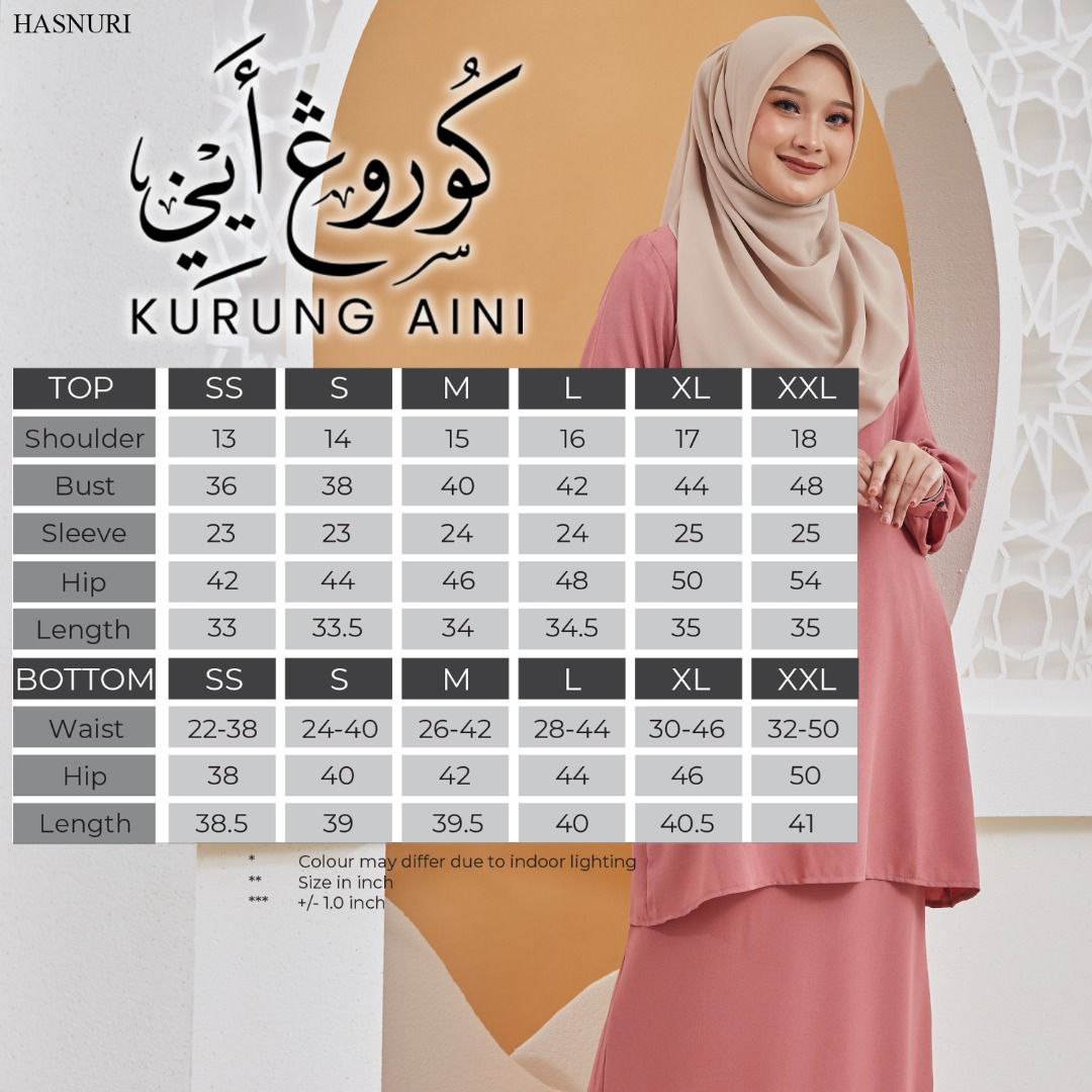 Kurung Aini - Moss Green