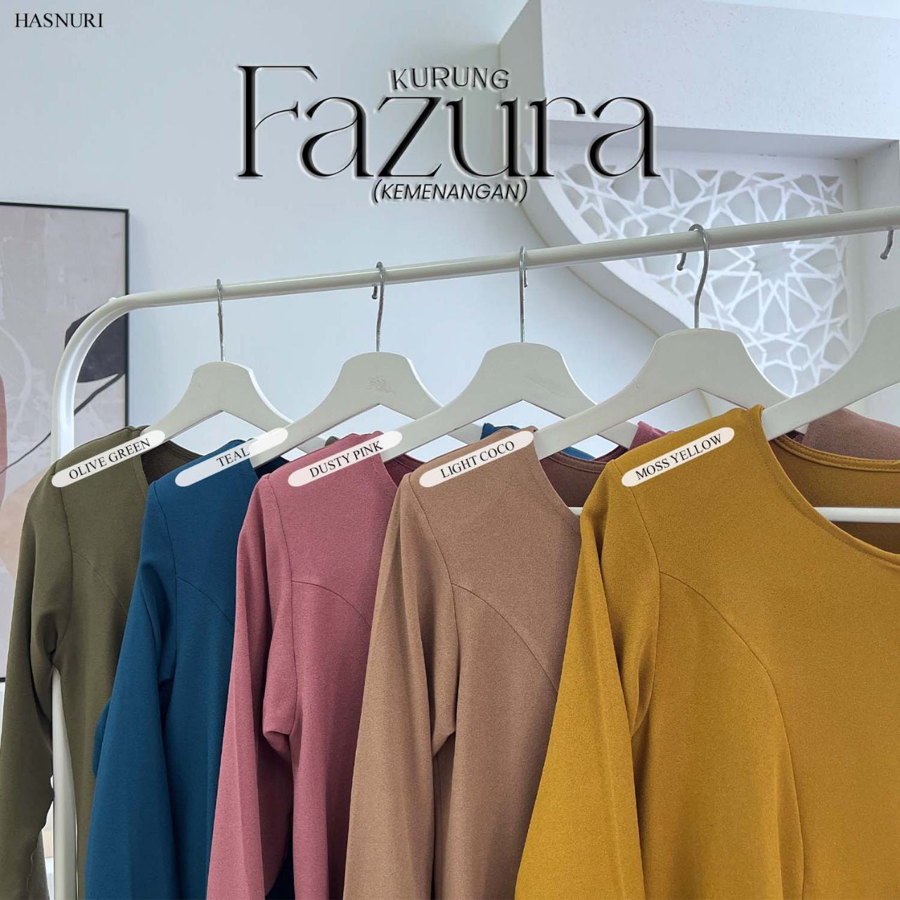 Kurung Fazura Kids - Dusty Pink