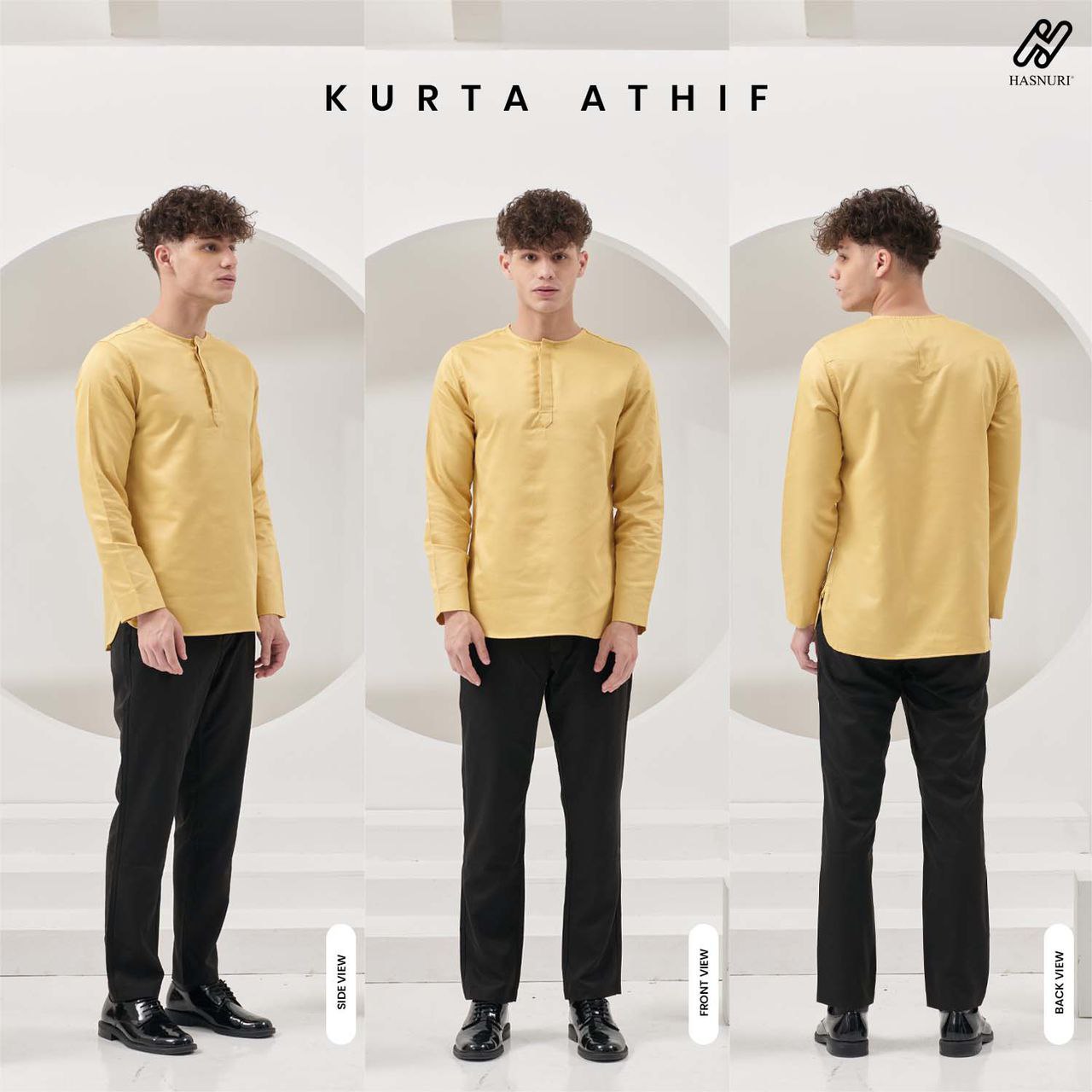 Kurta Athif - Ash Grey