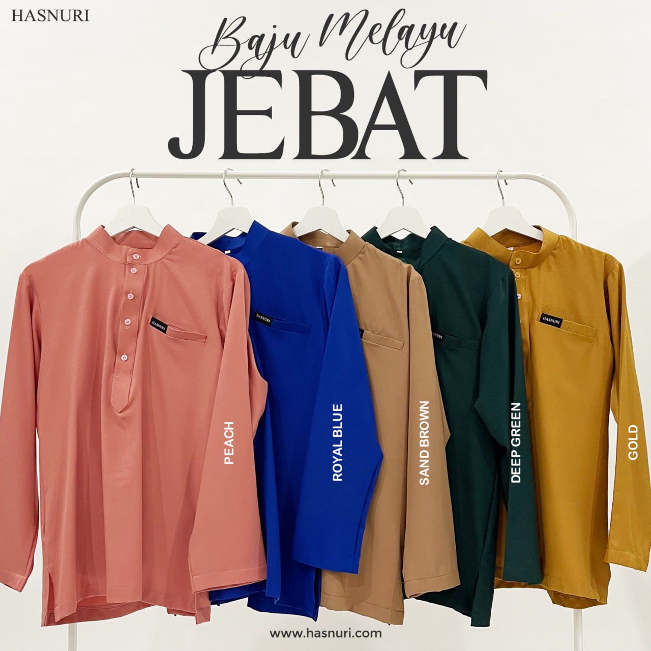 Baju Melayu Jebat Kids - Soft Brown