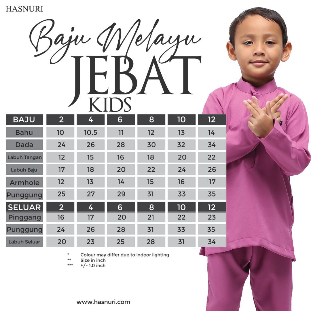 Baju Melayu Jebat Kids - Magenta