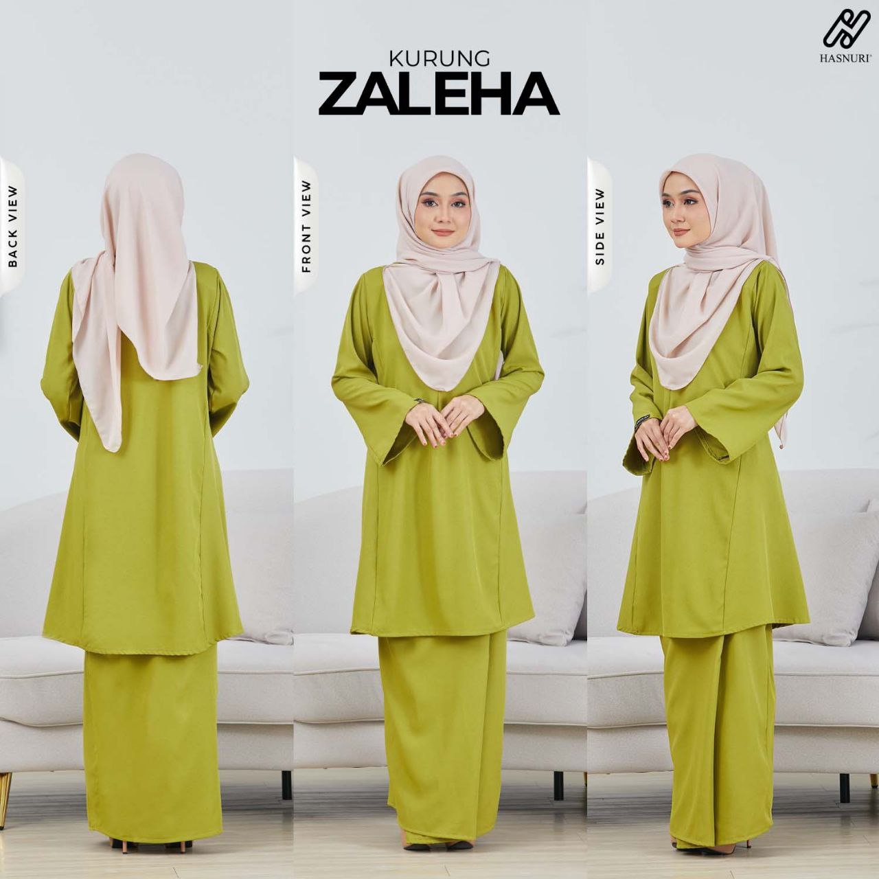 Kurung Zaleha - Red