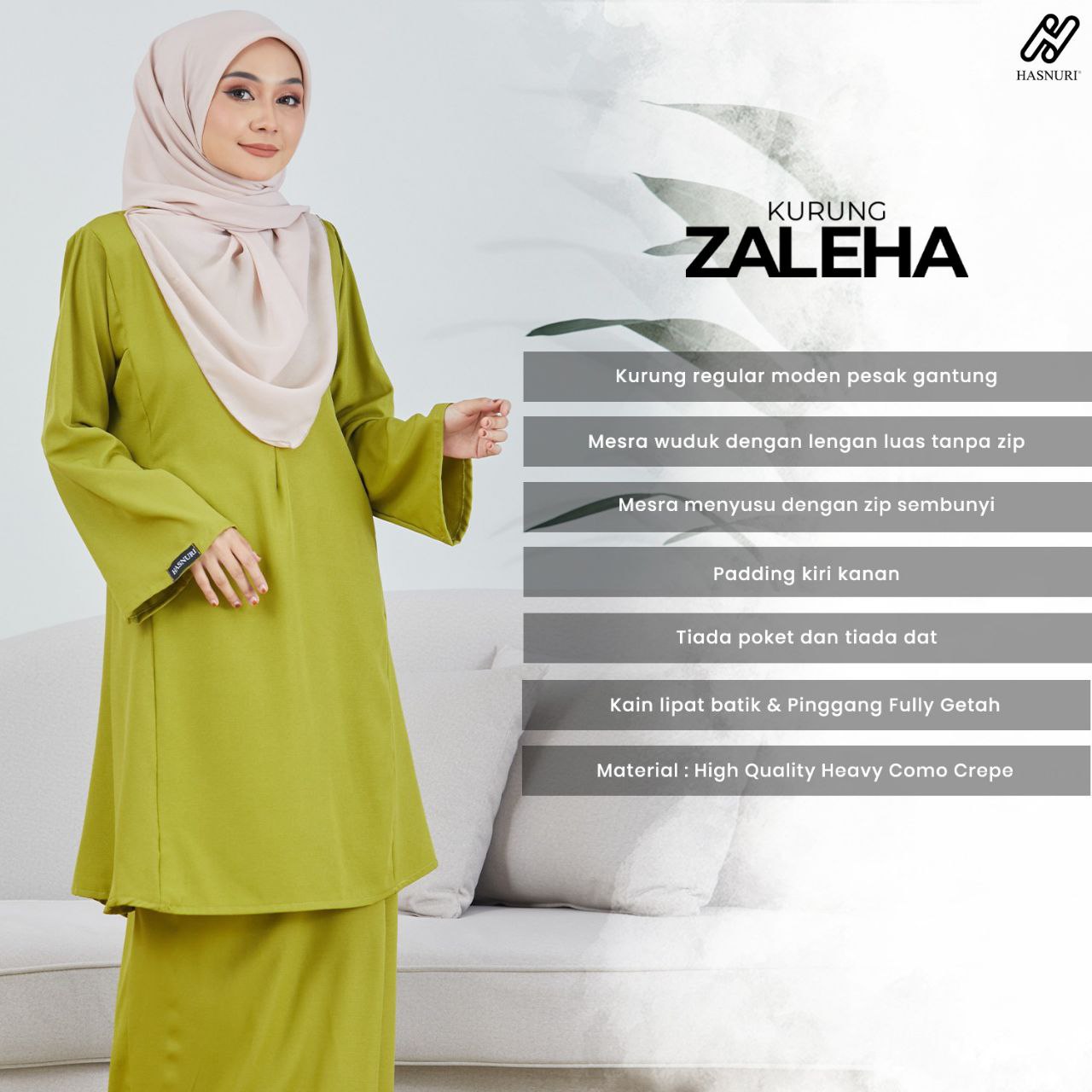 Kurung Zaleha - Dusty Mauve