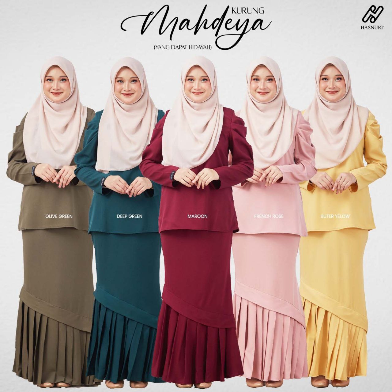 Kurung Mahdeya - Butter Yellow