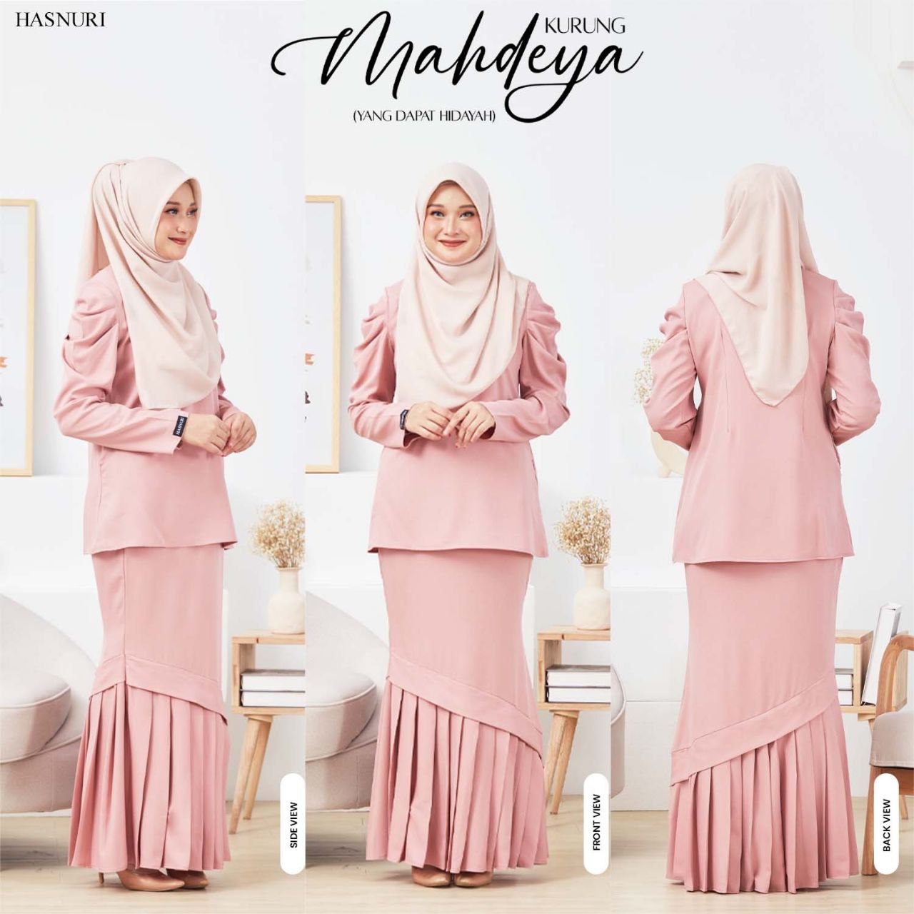 Kurung Mahdeya - Butter Yellow