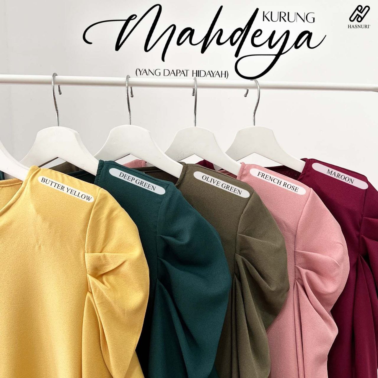 Kurung Mahdeya - Butter Yellow