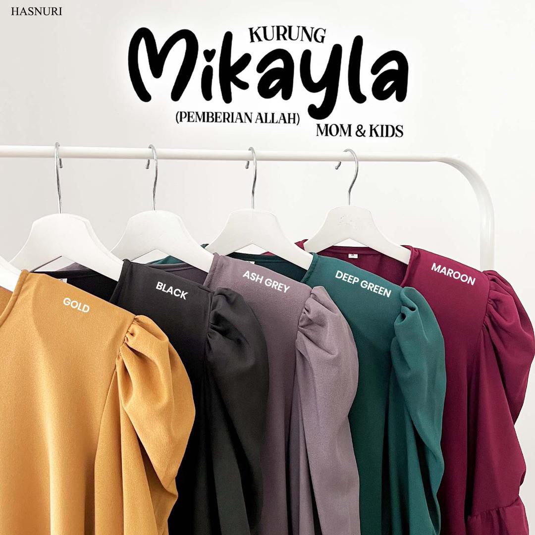 Kurung Mikayla Kids - Black