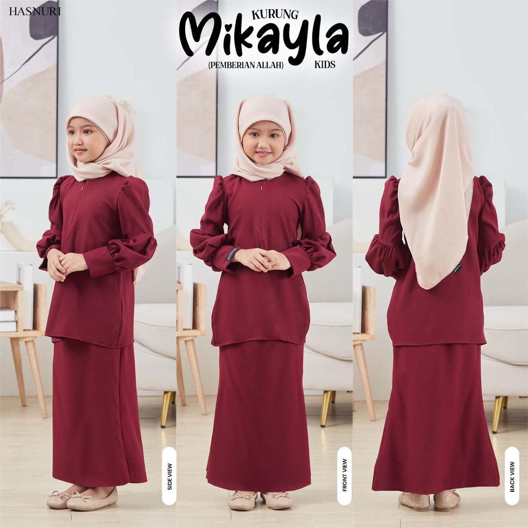 Kurung Mikayla Kids - Black