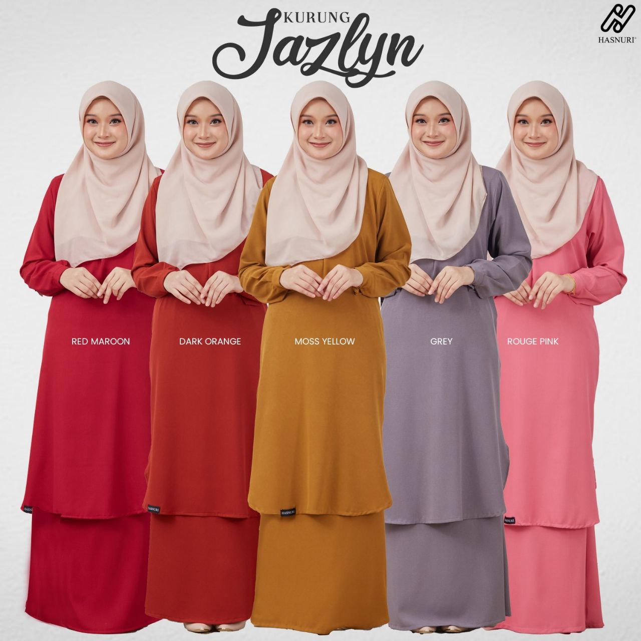 Kurung Jazlyn - Red Maroon