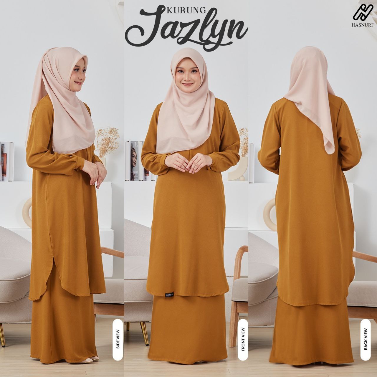 Kurung Jazlyn - Red Maroon