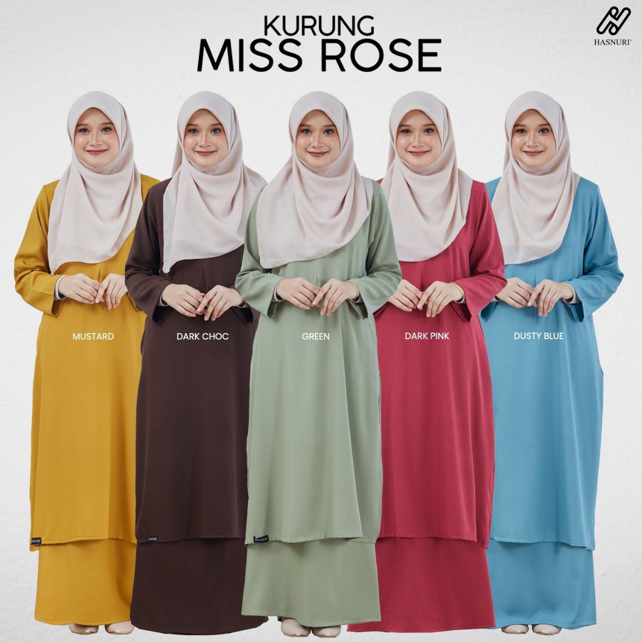 Kurung Miss Rose - Mustard