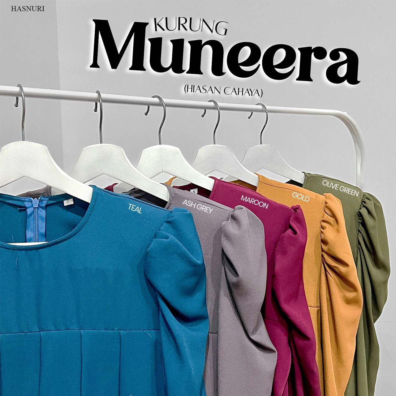 Kurung Muneera - Maroon