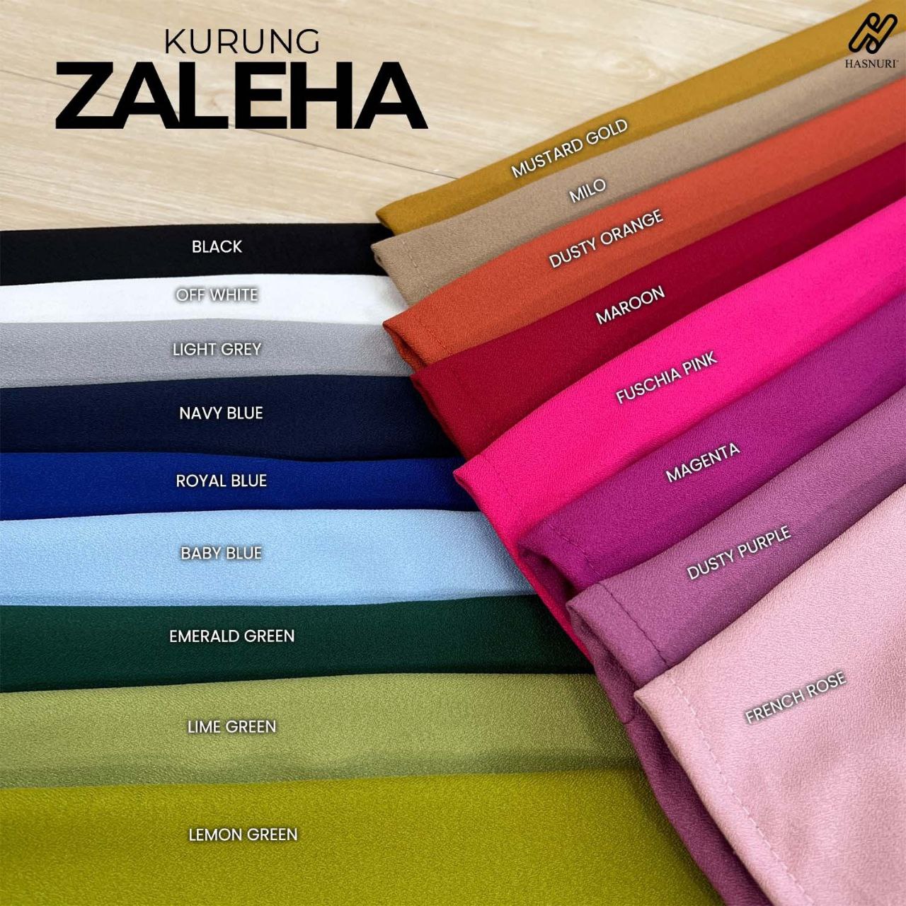 Kurung Zaleha Plus Size - French Rose