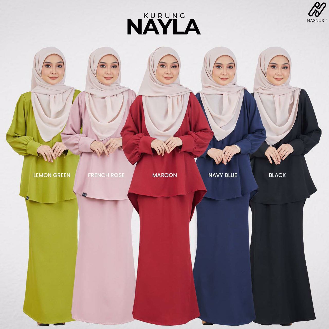 Kurung Nayla - Maroon
