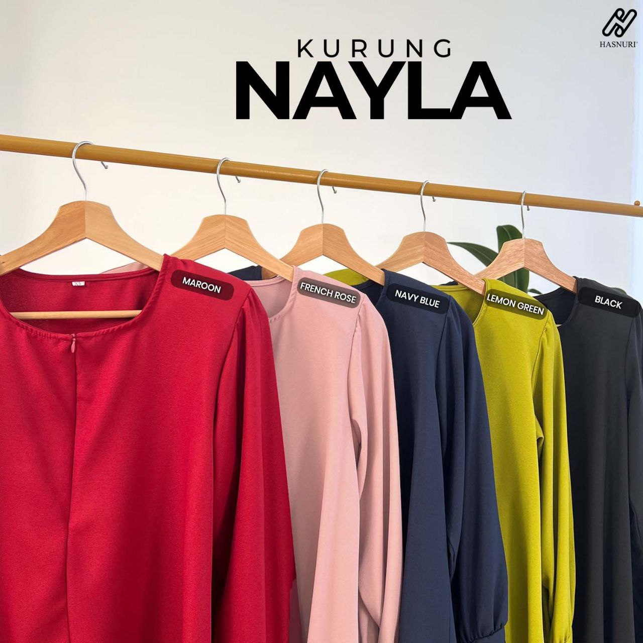 Kurung Nayla - Maroon