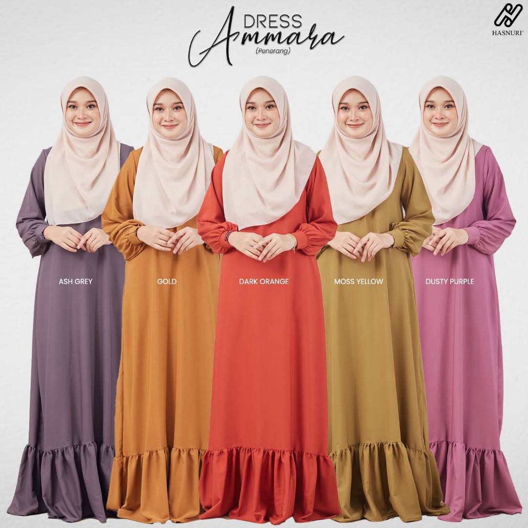 Dress Ammara - Dark Orange