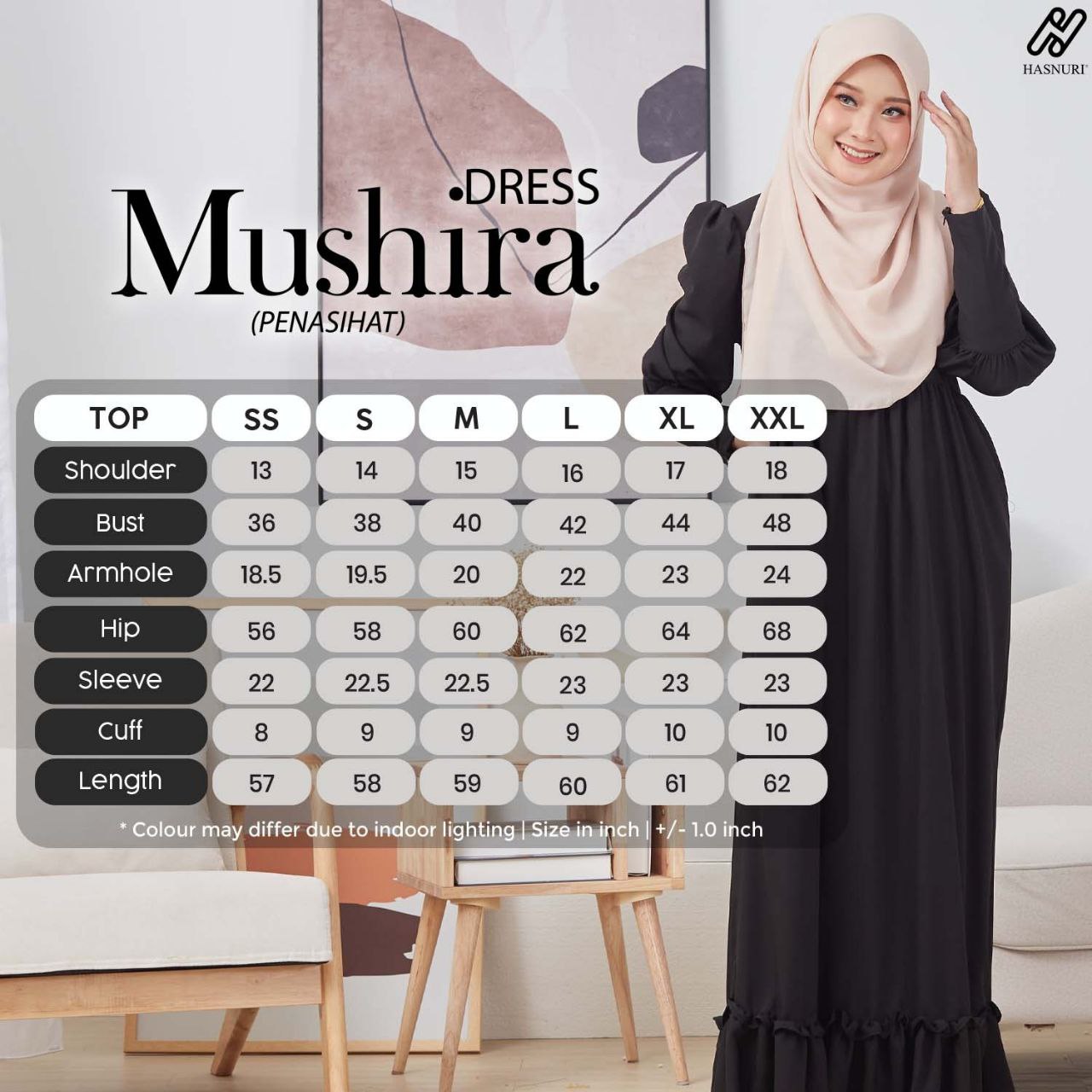 Dress Mushira - Dusty Purple