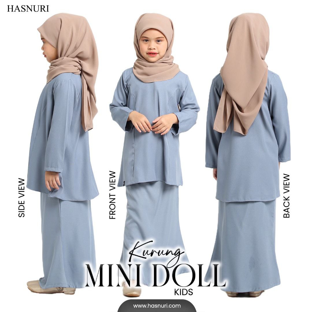 Kurung Mini Doll Kids - Jade Green