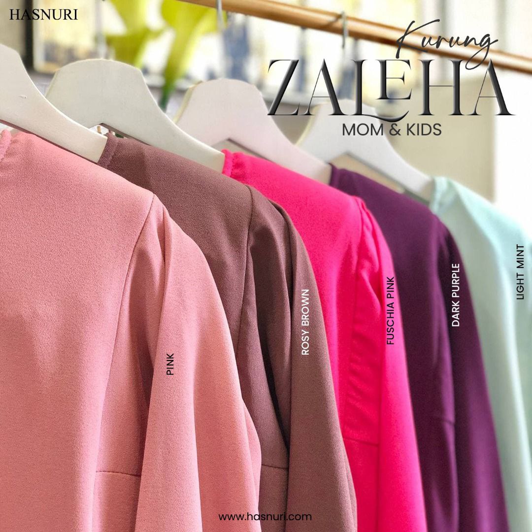 Kurung Zaleha Kids - Pink